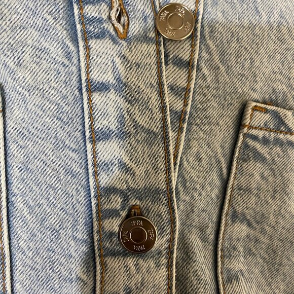 NEW Zara Z1975 DENIM MIDI DRESS S - Picture 13 of 15